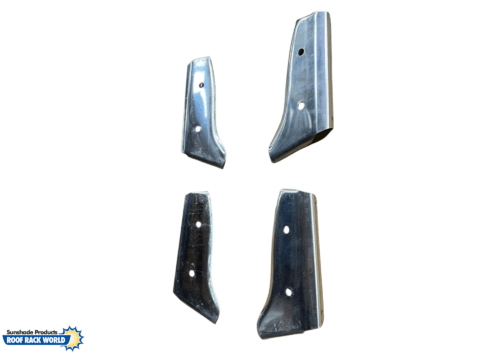 Universal Unpolished Stainless Steel Windscreen Sunvisor Brackets - 2 x Pairs - Image 3