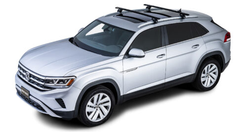 HYUNDAI Palisade Gen 1 With Flush Rails 1/2020 Onwards Vortex SX Black 2 Bar Roof Rack (JB1622)