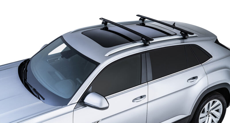 HYUNDAI Palisade Gen 1 With Flush Rails 1/2020 Onwards Vortex SX Black 2 Bar Roof Rack (JB1622)