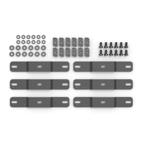 Flat Mount Bracket kit (6) (XC307) - Image 2