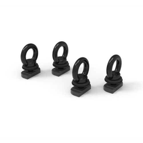 M8 Eye Bolt Black Stainless Steel WLL100kgs Pack 4 (XC333)