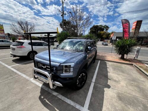 BYD Shark Silver Alloy Nudgebar with HRack set