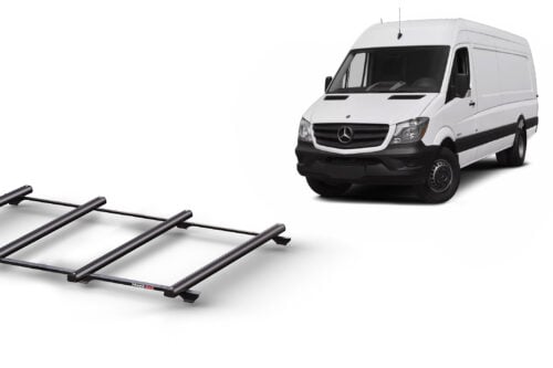 Mercedes Benz Sprinter MWB L/Roof (2006 - 2018) Trademax Crossbars x 4