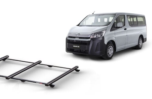 Toyota Hiace LWB (05/19 - Current) Trademax Crossbars x 3