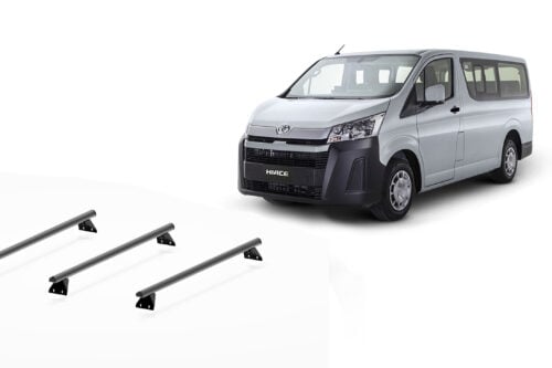 Toyota Hiace LWB (05/19 - Current) Trademax Crossbars x 3