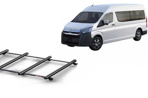 Toyota Hiace SLWB H/Roof (05/19 - Current) Trademax Crossbars x 4