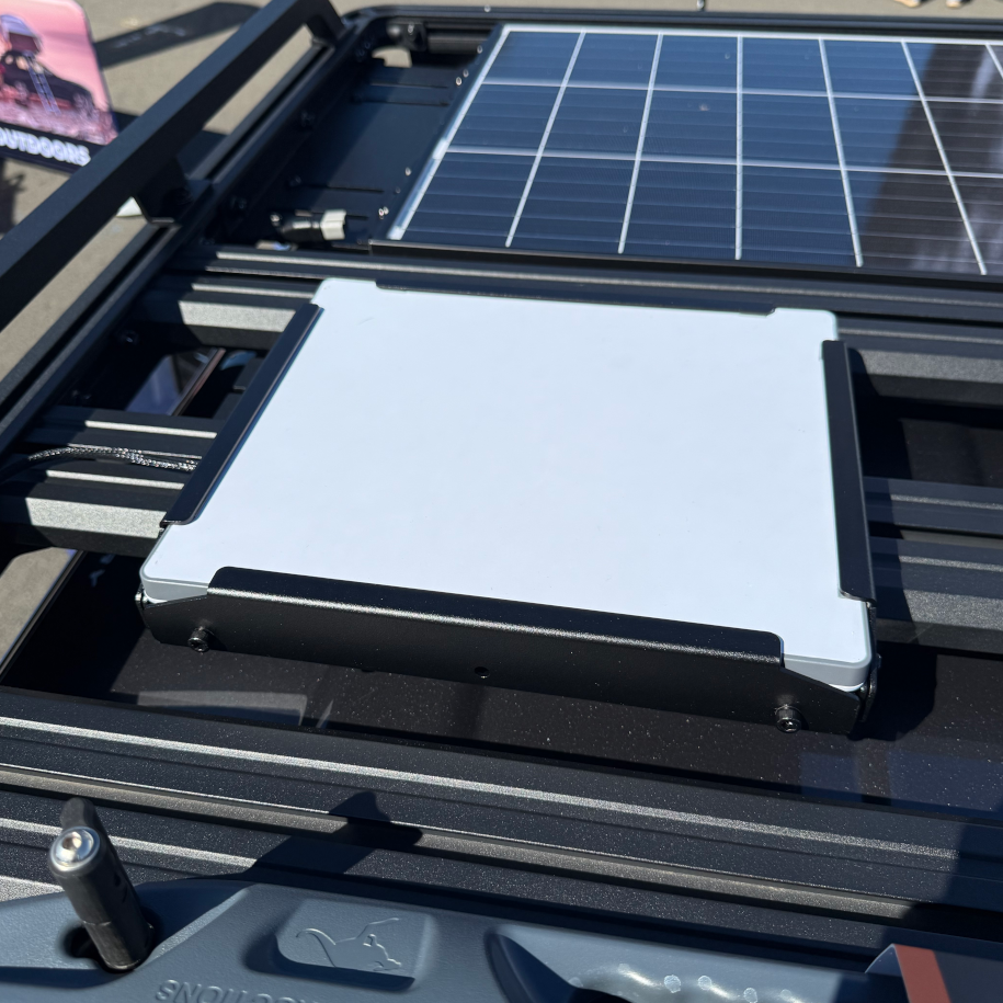 X-Country XC311 Starlink Mini mount fitted to a roof rack platform