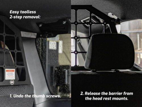 Light Cargo & Pet Barrier to suit Toyota LandCruiser LC300 - Image 7