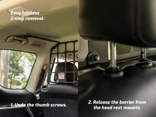 Light Cargo & Pet Barrier to suit Nissan Patrol Y62 - Image 7