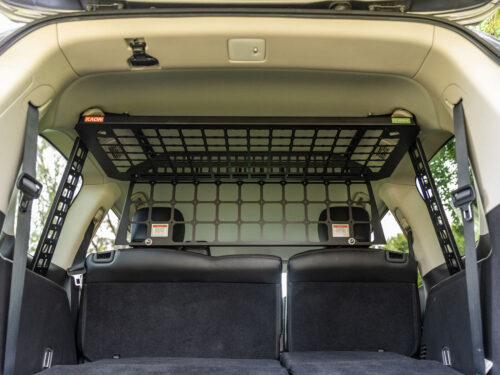 Light Cargo Barrier, Standalone Shelf & Molle Supports to suit Nissan Patrol Y62 - Image 2