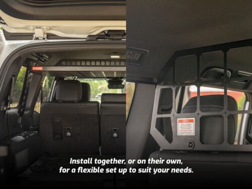 Light Cargo Barrier, Standalone Shelf & Molle Supports to suit the Toyota Prado 250 / Lexus GX 550 - Image 6