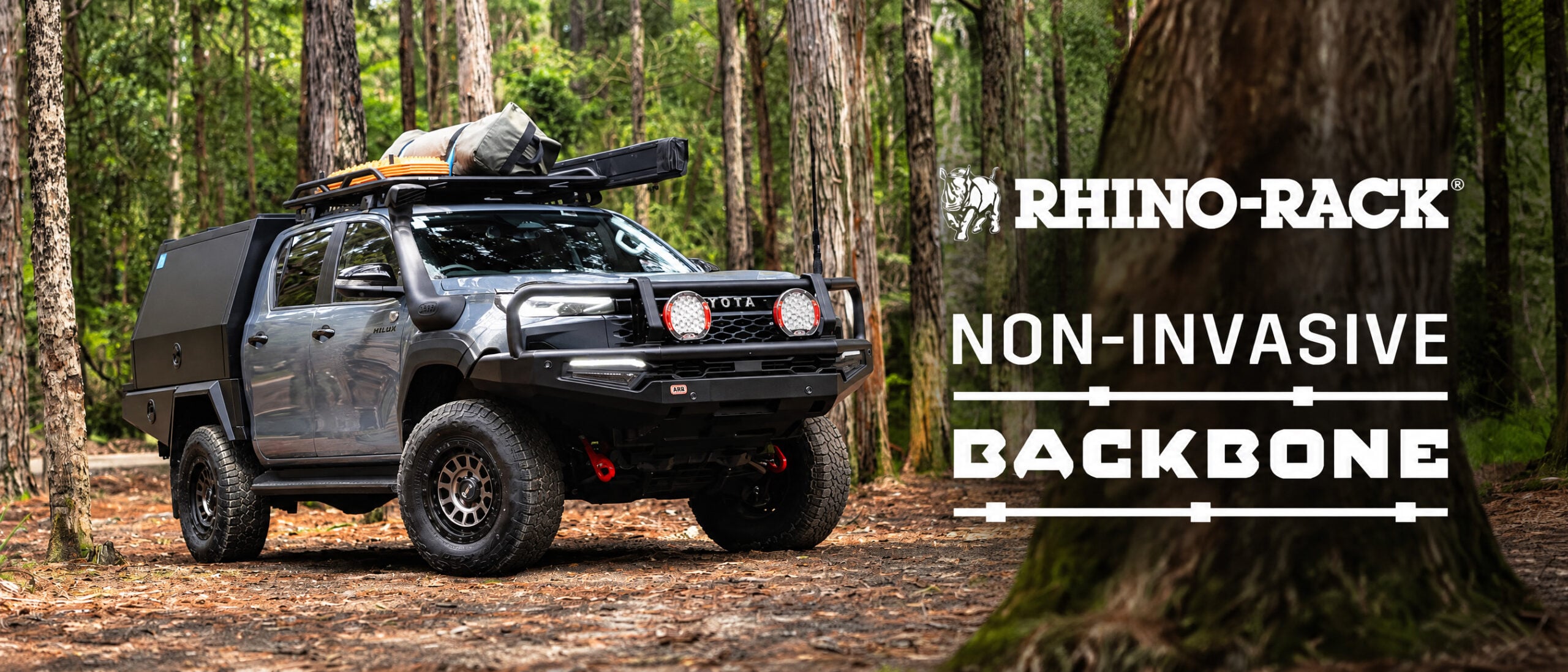 Rhino-Rack Non-Invasive Backbone for Toyota Hilux Gen 8 and Gen 9